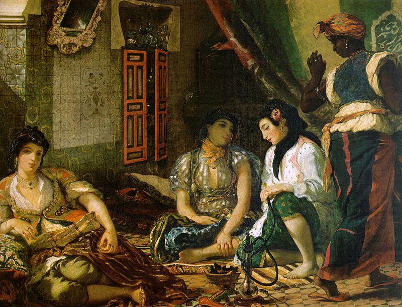 Eugene Delacroix Woman of Algiers in their Apartment Germany oil painting art